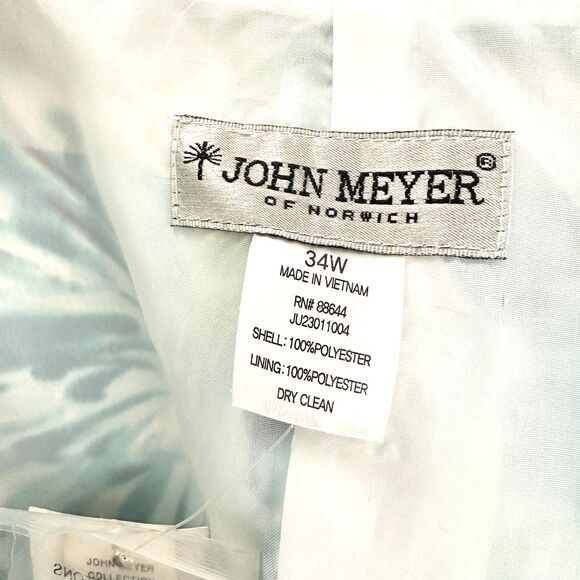 JOHN MEYER Coat Blazer Women 34W Plus Blue Purple Floral Bohemian Bloomcore NWT - Picture 3 of 7